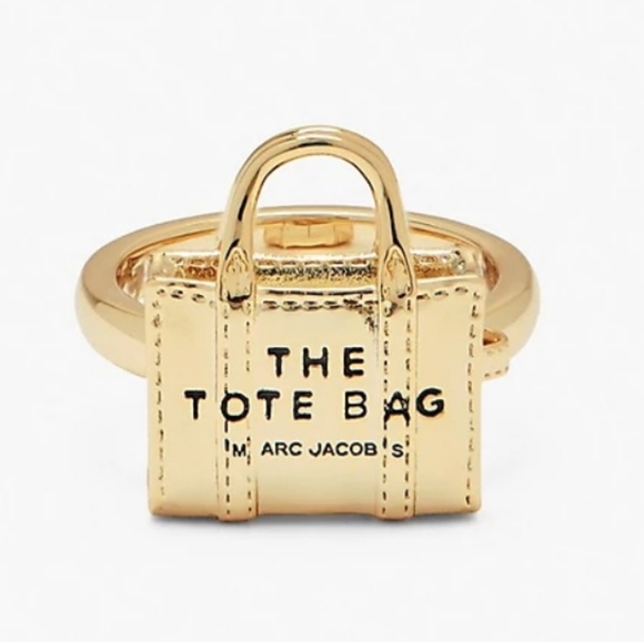 Marc Jacobs Handbags - Marc Jacobs Goldtone Tote Bag Ring/Bnwt